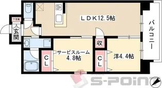 アクシア車道【7階】の間取り