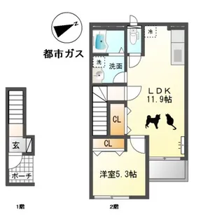 ピーノ【2階】の間取り