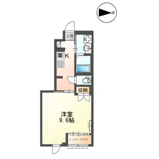 ルミエール宮路【1階】の間取り