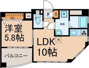 メゾン ヴェルメイユ 2【4階】の間取り