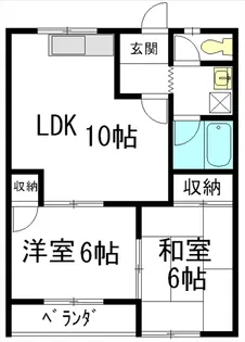 ム−ニ−室賀【1階】の間取り