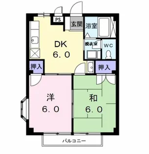 ハイツ青池【2階】の間取り