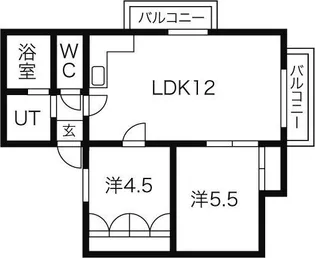 スカイハイツT-1【4階】の間取り