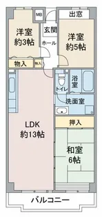 アーバンドエル杁中【6階】の間取り