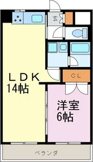エーデルハイムあいち【6階】の間取り