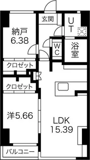 AREX丸の内II【11階】の間取り