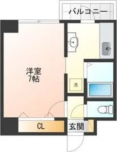 クレセント松蔭【1階】の間取り
