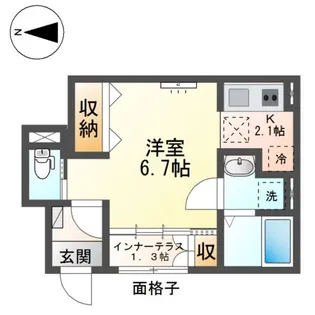 ウィステリア【102号室】の間取り