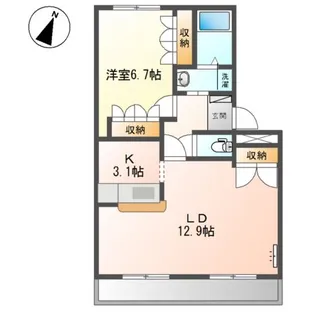 プリズム【3階】の間取り