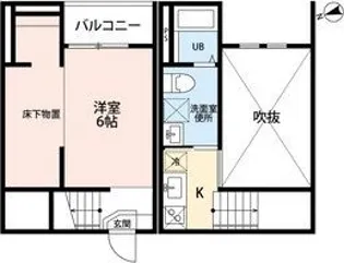 Ciel 五女子【1階】の間取り
