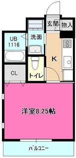 ラフィネコウテン【2階】の間取り