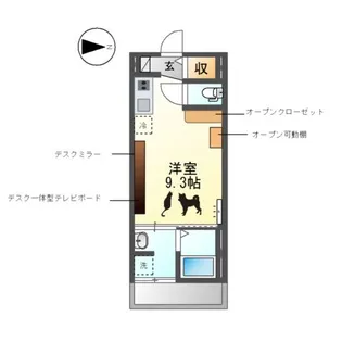 ソルチ歌里【2階】の間取り