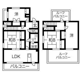 レジーナマルフク【4階】の間取り