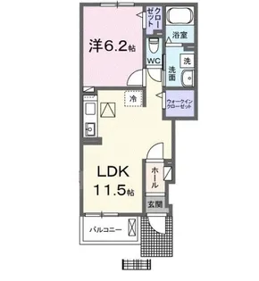 アヴァンセ オオクテ【1階】の間取り