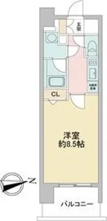 ルクレ新栄レジデンス【7階】の間取り