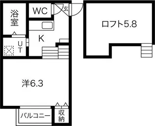 ハーモニーテラス児玉Ⅲ【2階】の間取り