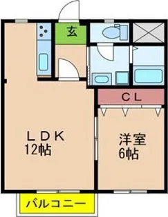 アバンテ甲子園【2階】の間取り