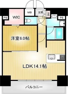 プレサンス錦プレミアム【12階】の間取り