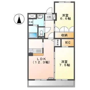 グランドソレイユ千成【2階】の間取り