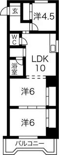 さくらマンション中川【8階】の間取り
