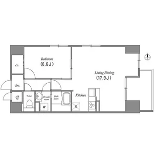 Gramercy Shirakawa Koen【11階】の間取り