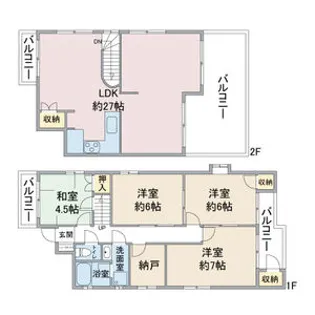 カーサ高社【401号室】の間取り