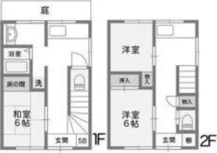 高寺アパート【-号室】の間取り