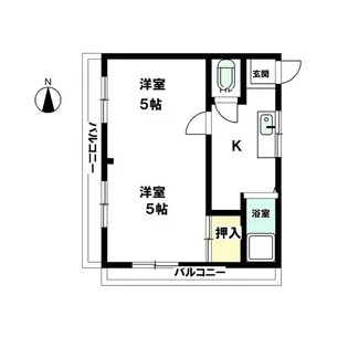 下田荘【2号室】の間取り