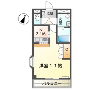 カサ・デーラ【2階】の間取り