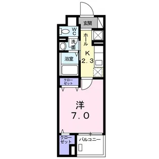 ブリランテ 田辺通【3階】の間取り