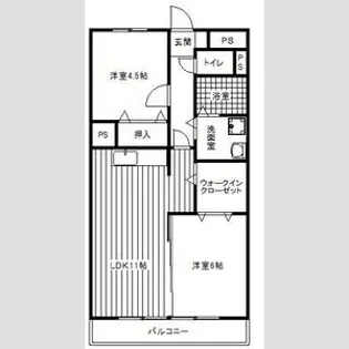 エスポアール井口【4階】の間取り