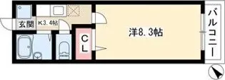 スプリングコート【2階】の間取り