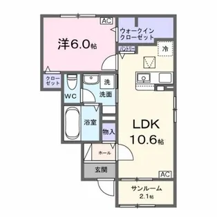 パーシモンⅢ【1階】の間取り