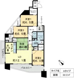 ベレーサ鶴舞公園【11階】の間取り