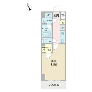 コントレイルりんくう常滑【305号室】の間取り