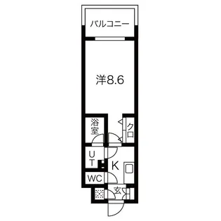 フローラル東別院【8階】の間取り