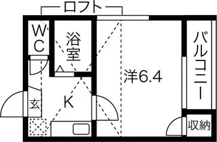 リバティ大須【1階】の間取り