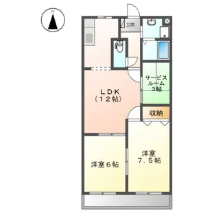 プリムローズ【1階】の間取り
