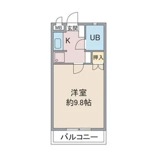 ハイツ香蘭【3階】の間取り