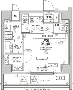 ディアレイシャス大須赤門通本町【7階】の間取り
