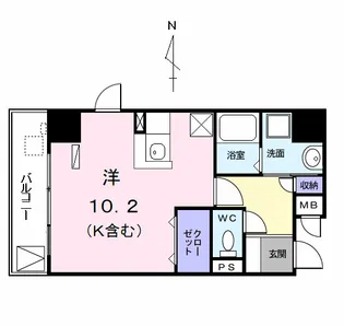 ベル アンジュ【10階】の間取り