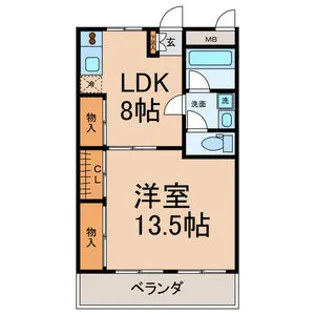 ヨイマンション【6階】の間取り