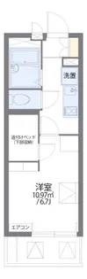 レオパレス橘【2階】の間取り