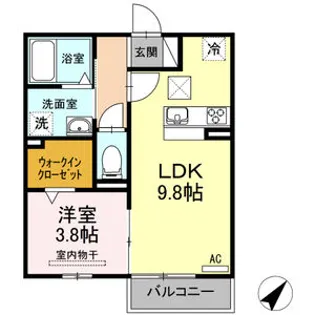 ラ・メール知多【1階】の間取り