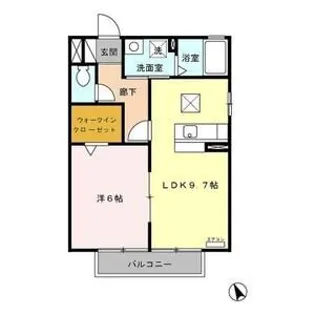 モナリエ大将ヶ根【1階】の間取り