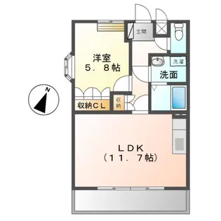 グレイシャス・I【2階】の間取り