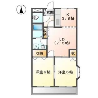 グランベールC【1階】の間取り