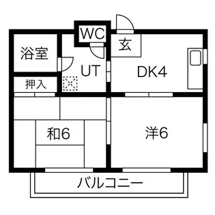中砂ハイツ【301号室】の間取り