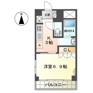 フェリーチェ【4階】の間取り