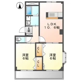 めぞん80番館【1階】の間取り